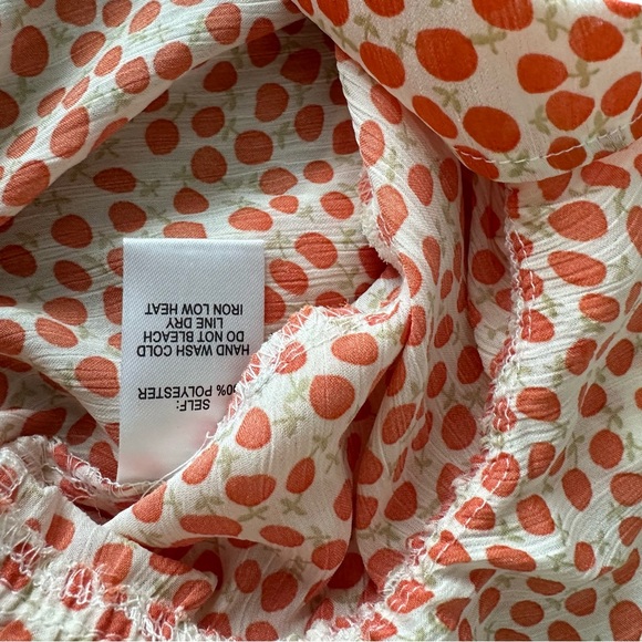 Orange crop blouse, Lulu’s, spaghetti strap with cutouts, size S, NWT - Picture 5 of 6